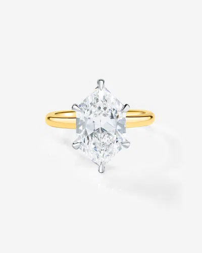 Ring Concierge 3.24 Ct. Duchess Lab Diamond In Cloud Solitaire Engagement Ring In Gold