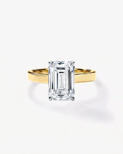 Ring Concierge 3.50 Ct. Emerald Lab Diamond In The Cigar Engagement Ring In Gold