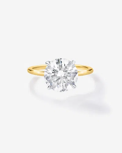Ring Concierge 3.63 Ct. Round Lab Diamond In Whisper Thinâ® Engagement Ring In Gold