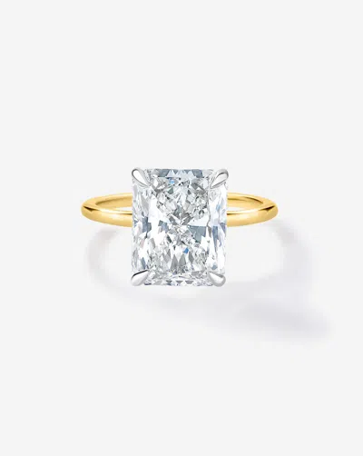 Ring Concierge 3.82 Ct. Radiant Lab Diamond In Whisper Thin® Engagement Ring In Gold