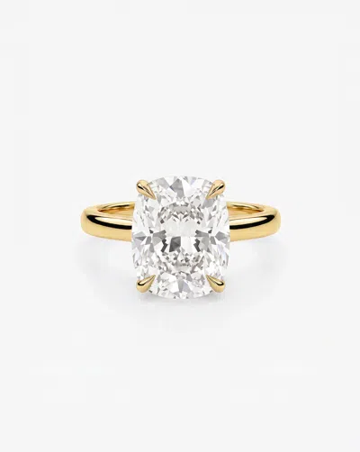 Ring Concierge 4.05 Ct. Cushion Lab Diamond In The Arch Engagement Ring In Gold