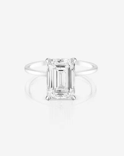 Ring Concierge 4.25 Ct. Emerald Lab Diamond In Whisper Thin® Engagement Ring In Gold