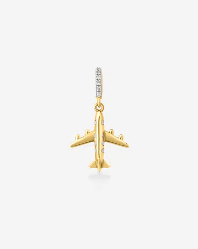 Ring Concierge Airplane Charm In 14k Yellow Gold