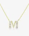 Ring Concierge Baguette + Pavé Initial Necklace