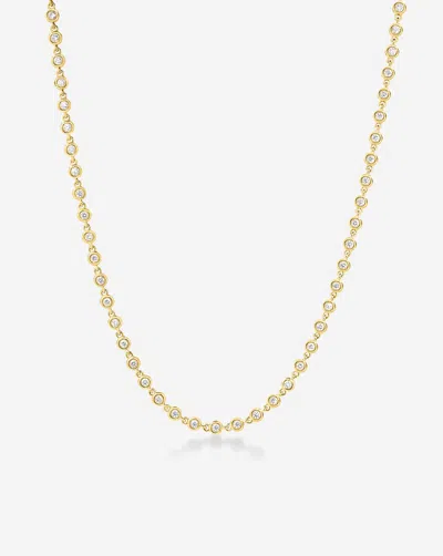 Ring Concierge Bezel Lab Diamond Necklace In 14k Yellow Gold