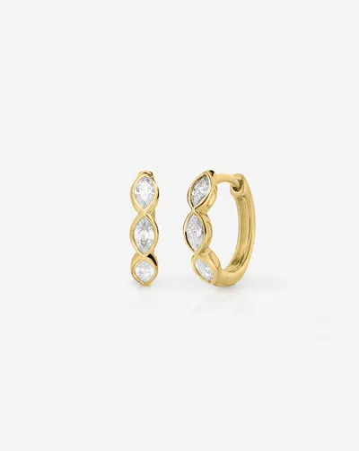 Ring Concierge Bezel Marquise Lab Diamond Huggies