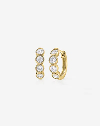 Ring Concierge Bezel Round Lab Diamond Huggies