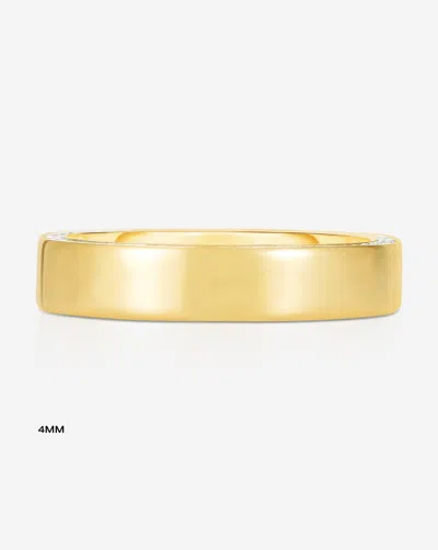 Ring Concierge Brilliant Pavé Cigar Band In Gold