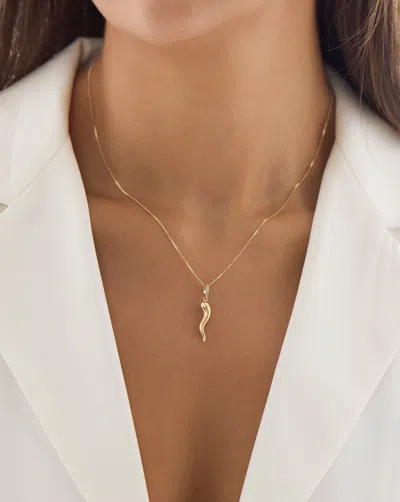 Ring Concierge Cornicello Charm In 14k Yellow Gold