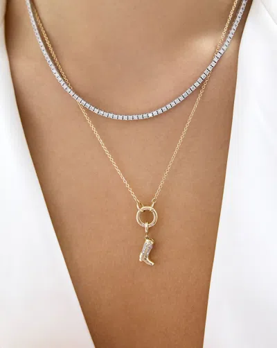 Ring Concierge Cowboy Boot Charm In 14k Yellow Gold