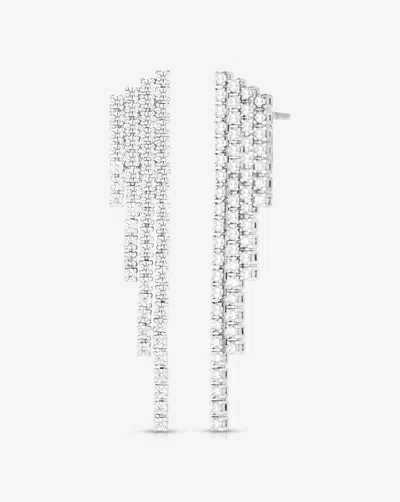 Ring Concierge Deco Diamond Waterfall Earrings In Metallic