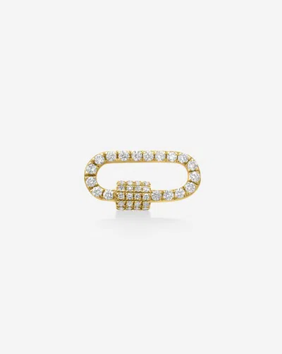 Ring Concierge Diamond Carabiner In 14k Yellow Gold
