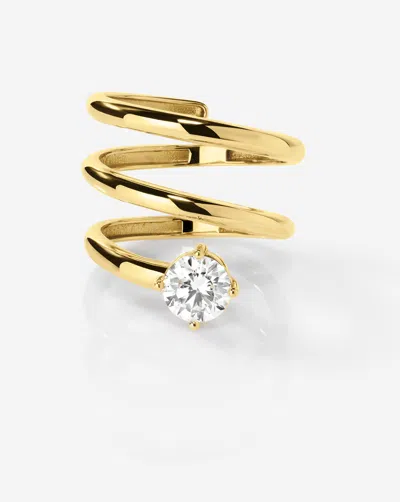 Ring Concierge Diamond Coil Ring In Gold