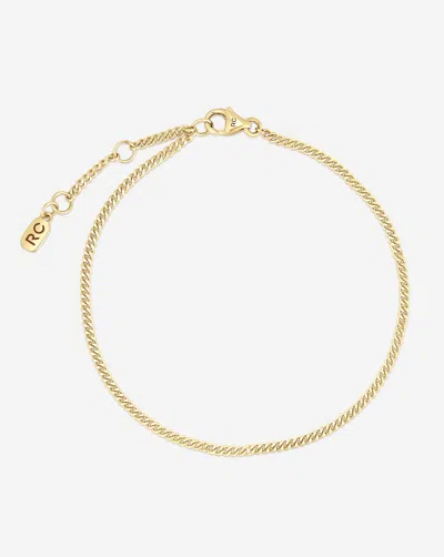 Ring Concierge Diamond Cut Curb Chain Bracelet In Gold