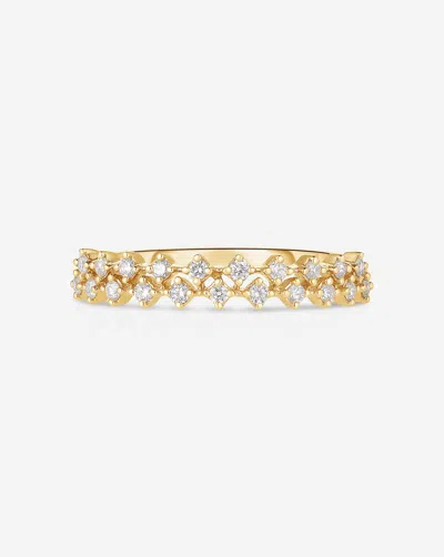 Ring Concierge Diamond Station Double Row Ring In Gold