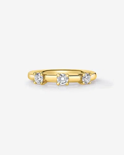 Ring Concierge Diamond Trio Band Wedding Band In 14k Yellow Gold
