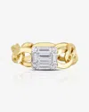 Ring Concierge Emerald Illusion Curb Chain Ring
