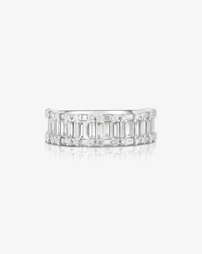 Ring Concierge Emerald Illusion Eternity Ring In Metallic