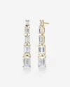 Ring Concierge Emerald Long Drop Earrings