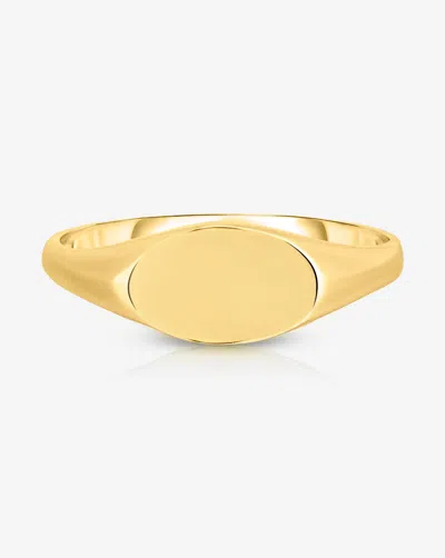Ring Concierge Engravable Gold Signet Ring