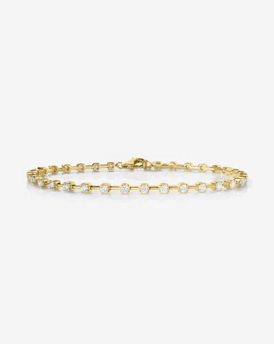 Ring Concierge Eternity Lab Diamond Station Bracelet In 14k Yellow Gold