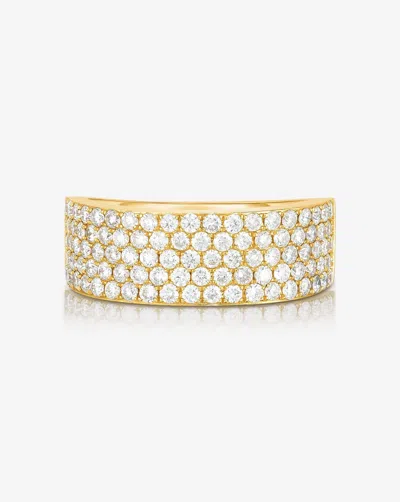 Ring Concierge Five Row Stackable Pavé Ring In Gold