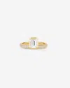 Ring Concierge Framed Emerald Pavé Lab Diamond Ring