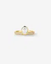 Ring Concierge Framed Oval Pavé Lab Diamond Ring
