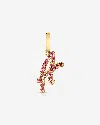 Ring Concierge Gemstone Script Initial Pendant