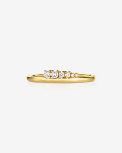 Ring Concierge Graduated Diamond Cluster Ring In Gold