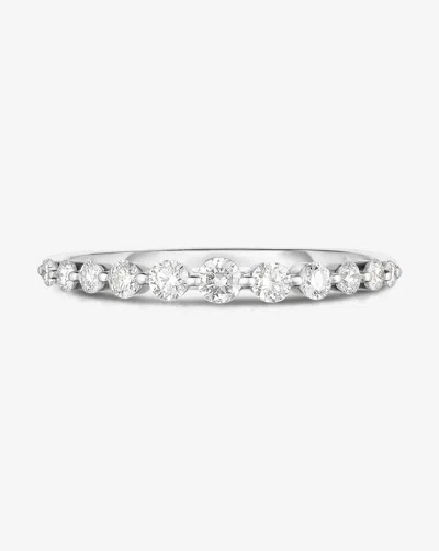 Ring Concierge Graduated Single Prong Diamond Ring In Metallic
