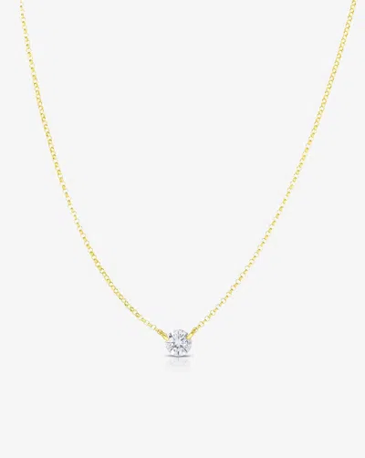 Ring Concierge Half Carat Floating Diamond Necklace In Gold