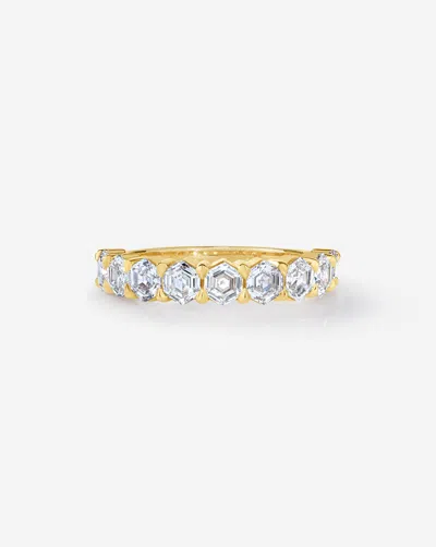 Ring Concierge Hexagon Lab Diamond Wedding Band