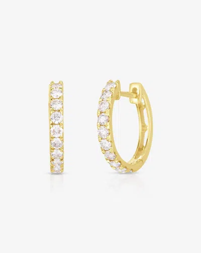 Ring Concierge Jumbo Diamond Huggies In Gold