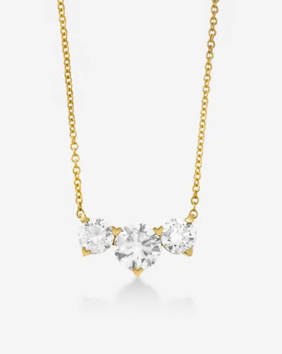 Ring Concierge Lab Diamond Cluster Pendant Necklace In 14k Yellow Gold