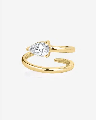 Ring Concierge Lab Diamond Double Coil Ring In Gold