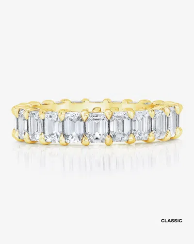 Ring Concierge Lab Grown Emerald Diamond Eternity Band In Gold