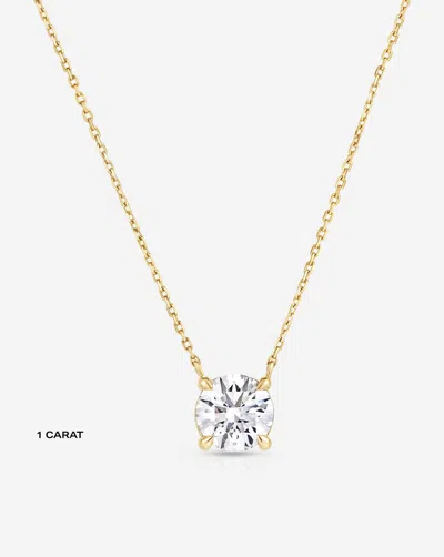 Ring Concierge Lab Grown Round Diamond Necklace In Gold