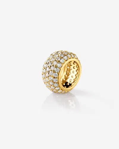Ring Concierge Large Pavé Eternity Bead In 14k Yellow Gold