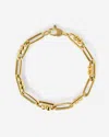 Ring Concierge Link Chain Bracelet In Gold