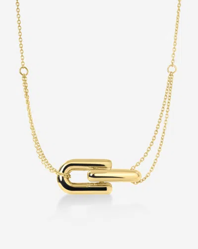 Ring Concierge Link Chain Necklace In 14k Yellow Gold