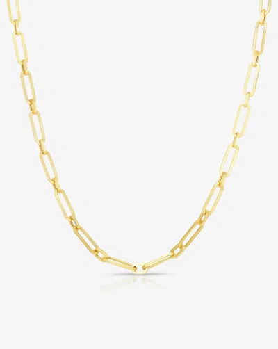 Ring Concierge Long Link Chain Necklace In 14k Yellow Gold