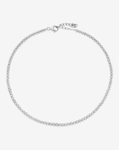 Ring Concierge Mini Diamond Tennis Anklet In Neutral