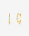 Ring Concierge Mini Pear Diamond Huggies
