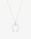 Ring Concierge Mother Of Pearl + Pavé Horn Necklace