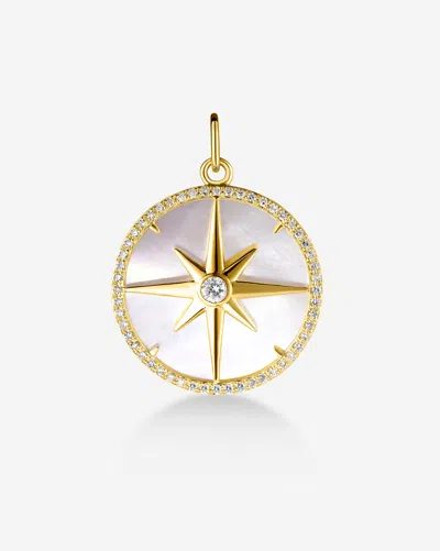 Ring Concierge Mother Of Pearl Star Pendant In 14k Yellow Gold