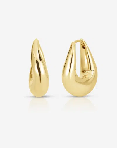 Ring Concierge Movement Cloud Hoops In Gold