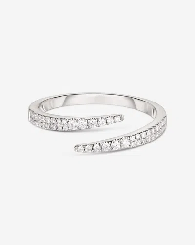 Ring Concierge Open Diamond Wrap Ring In Metallic