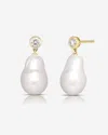 Ring Concierge Organic Pearl + Diamond Earrings