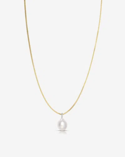Ring Concierge Organic Pearl + Pavé Layering Necklace In Gold